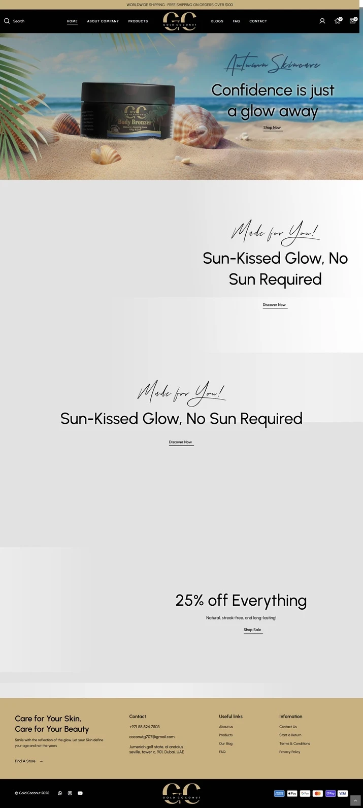 Gold Coconut Glow