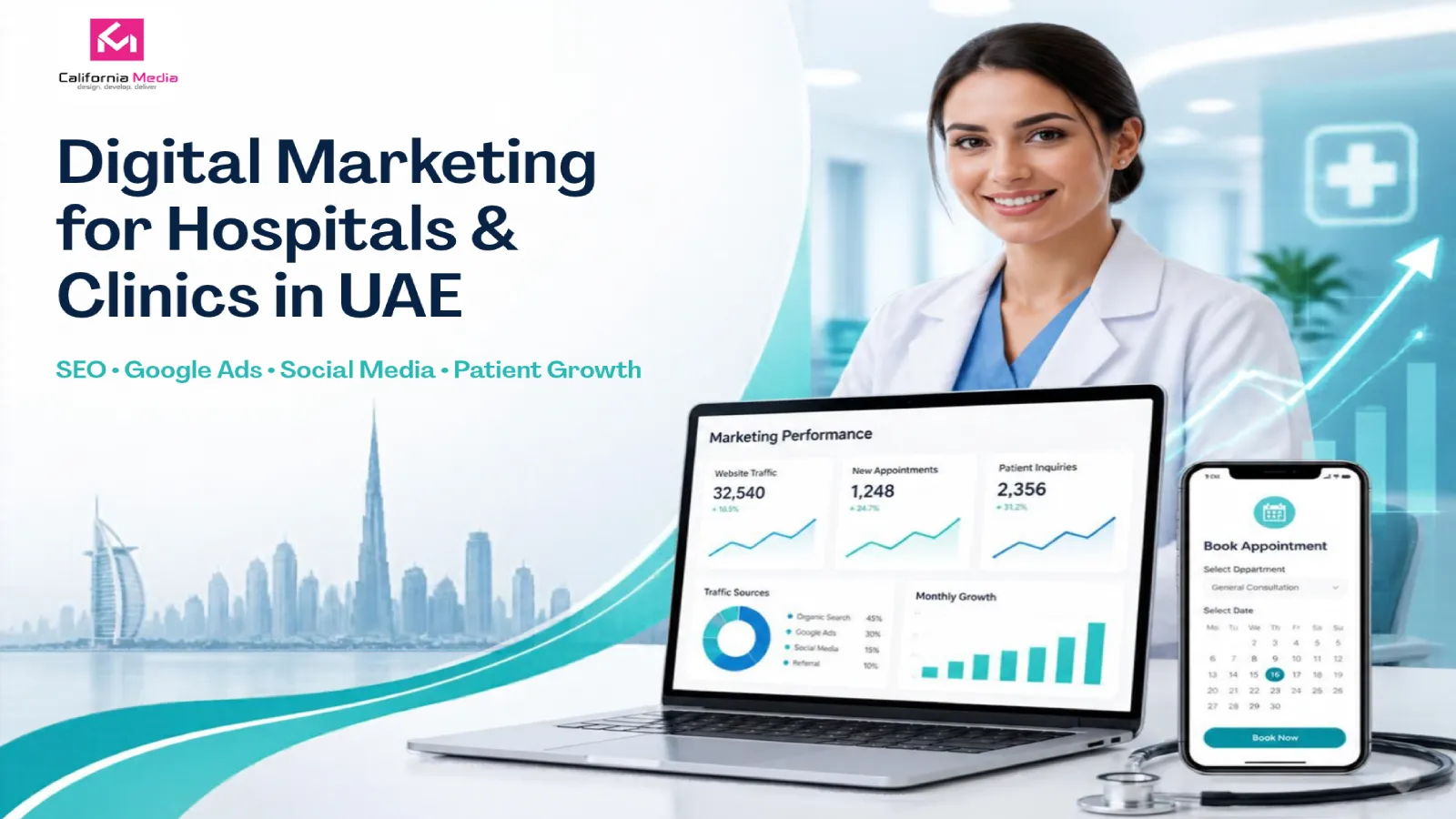 digital marketing for hospital and clinics Dubai UAE